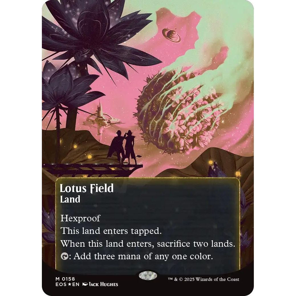 Image for Lotus Field (0158) (Borderless) (Galaxy Foil) (158) (EOS) - Magic: The Gathering