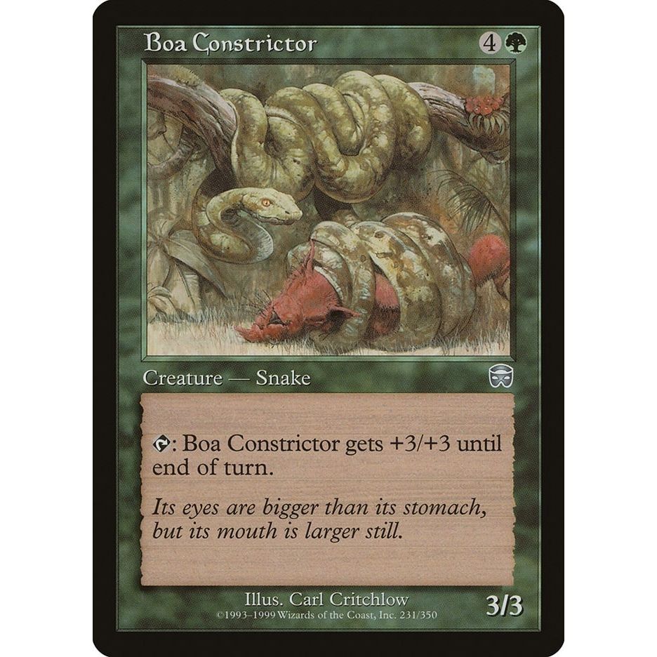 Image for Boa Constrictor (231) (MMQ) - Magic: The Gathering