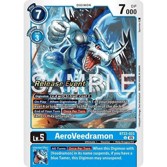 Image for AeroVeedramon (BT22-023 U) (BT22_RE) - Digimon Card Game