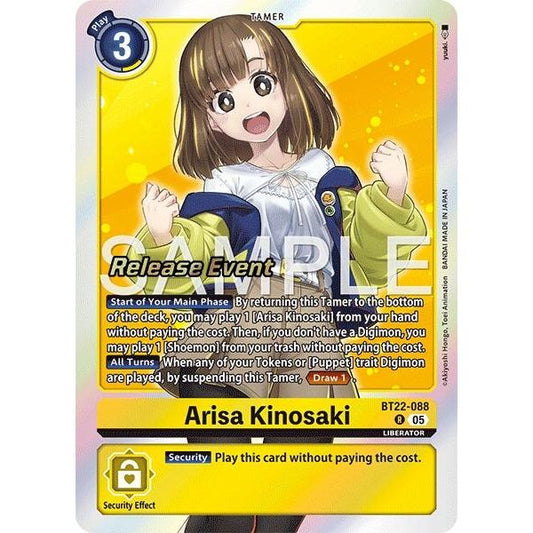 Image for Arisa Kinosaki (BT22-088 R) (BT22_RE) - Digimon Card Game