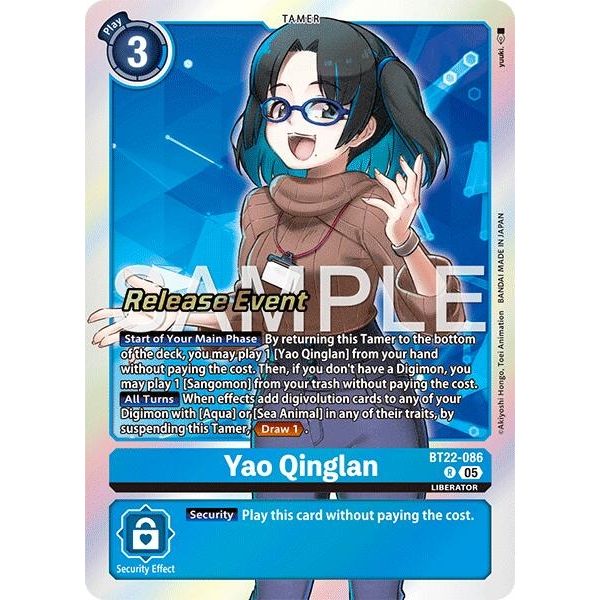 Image for Yao Qinglan (BT22-086 R) (BT22_RE) - Digimon Card Game