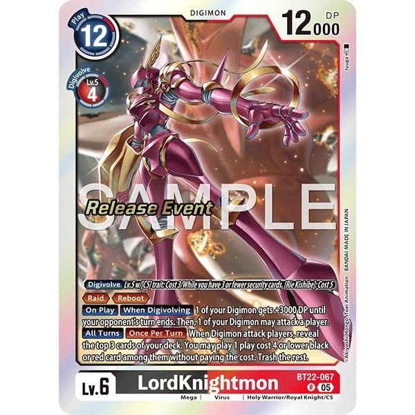 Image for LordKnightmon (BT22-067 R) (BT22_RE) - Digimon Card Game