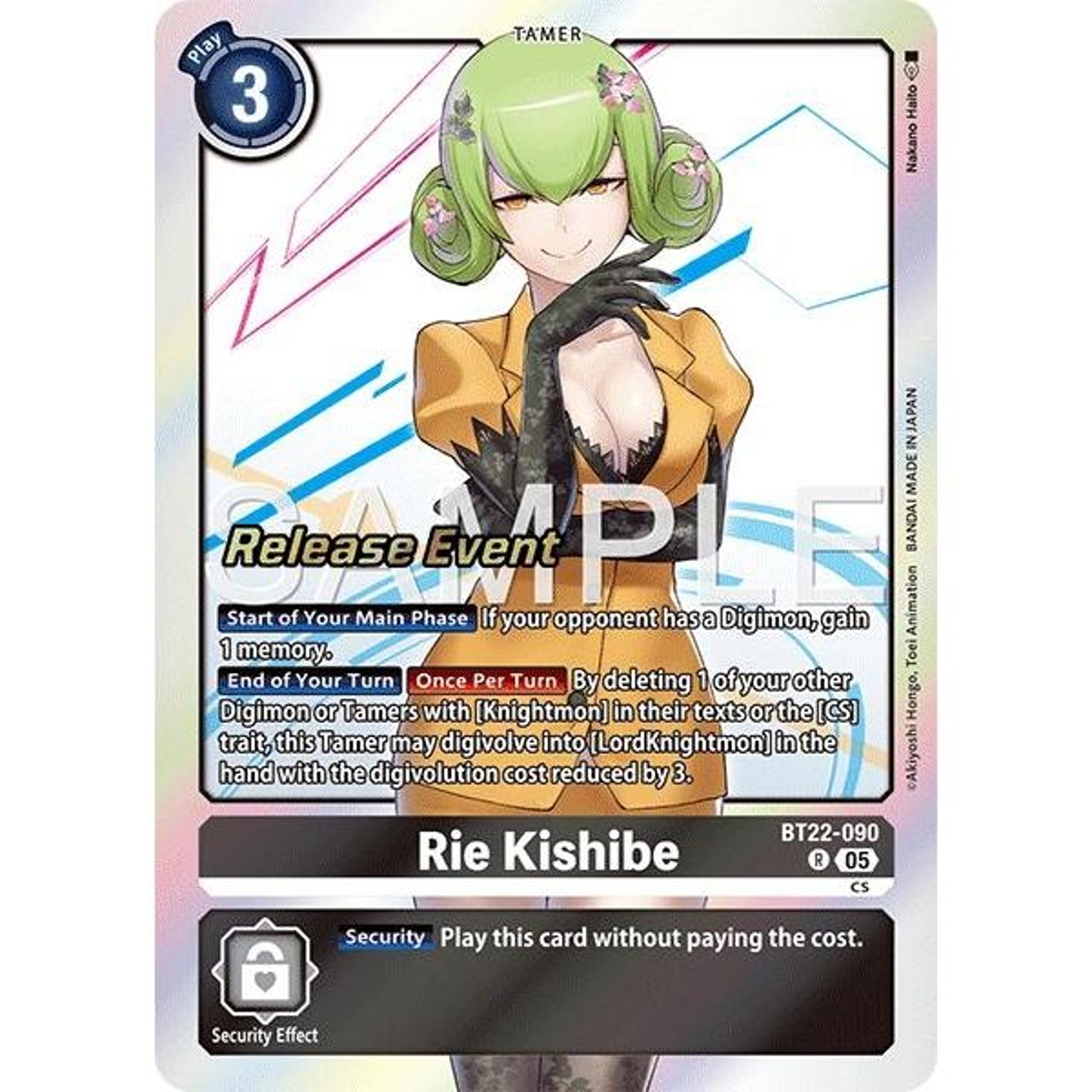 Image for Rie Kishibe (BT22-090 R) (BT22_RE) - Digimon Card Game
