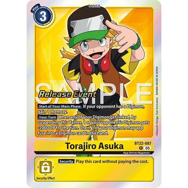 Image for Torajiro Asuka (BT22-087 R) (BT22_RE) - Digimon Card Game