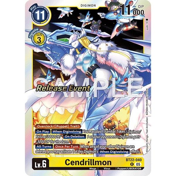 Image for Cendrillmon (BT22-040 R) (BT22_RE) - Digimon Card Game