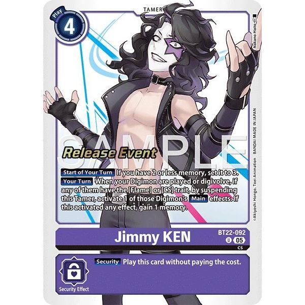 Image for Jimmy KEN (BT22-092 U) (BT22_RE) - Digimon Card Game