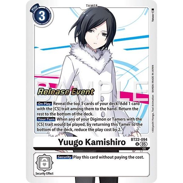 Image for Yuugo Kamishiro (BT22-094 U) (BT22_RE) - Digimon Card Game