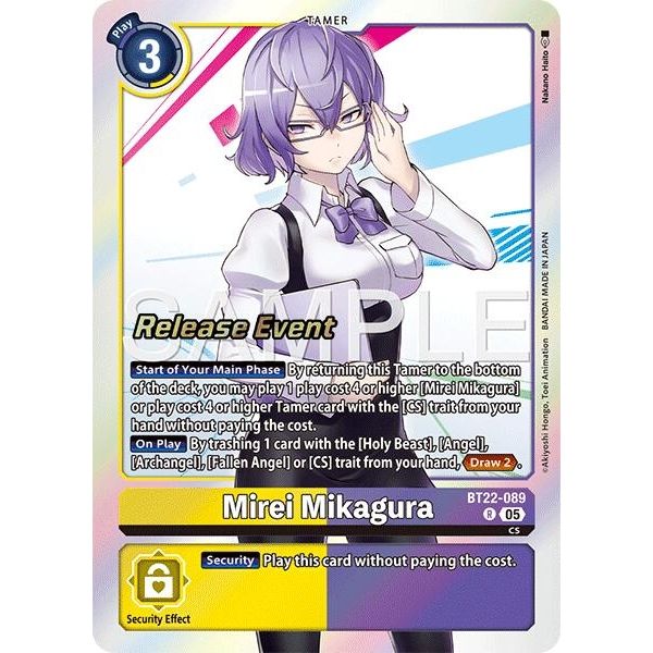 Image for Mirei Mikagura (BT22-089 R) (BT22_RE) - Digimon Card Game