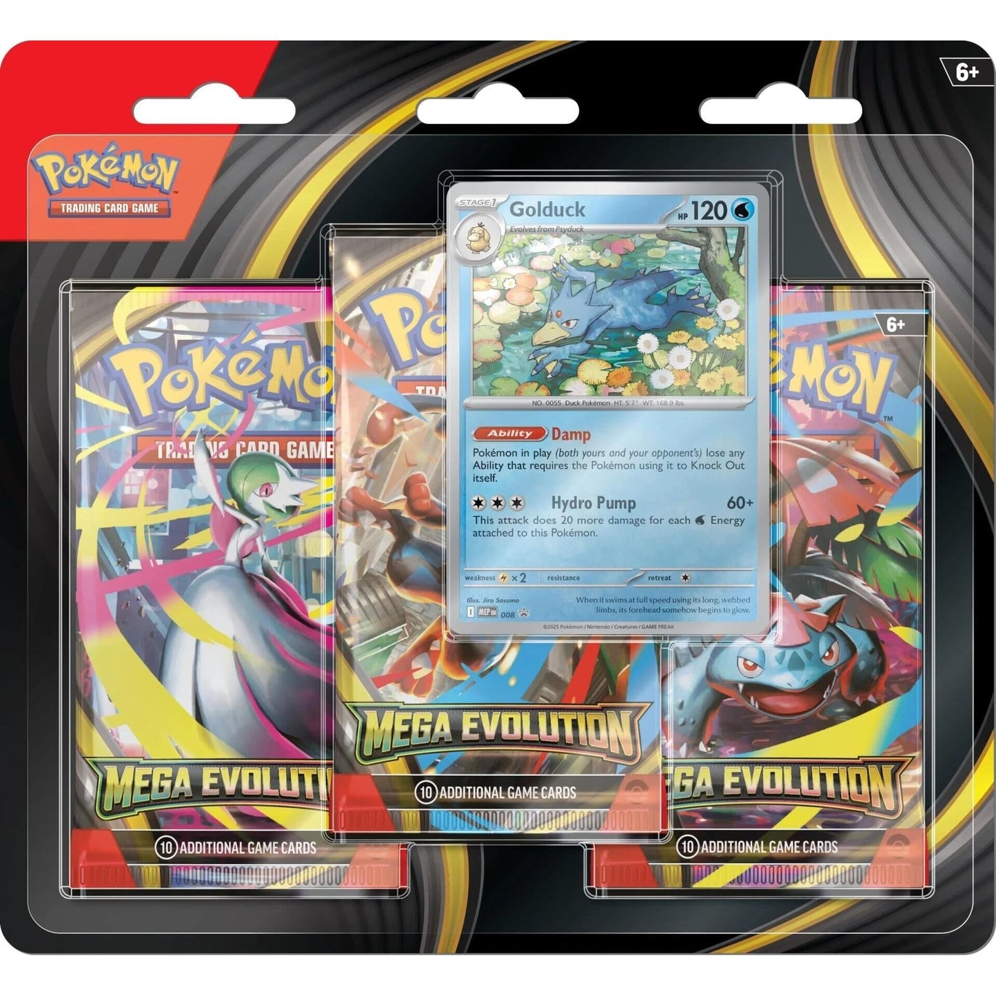 Image for Mega Evolution 3 Pack Blister [Golduck] - Pokemon