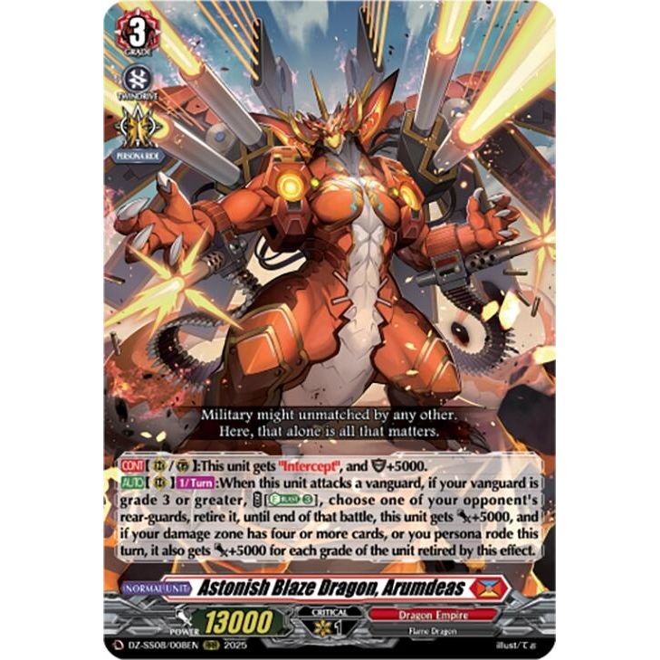 Image for Astonish Blaze Dragon, Arumdeas (DZ-SS08/008EN) (DZ-SS08) - Cardfight Vanguard