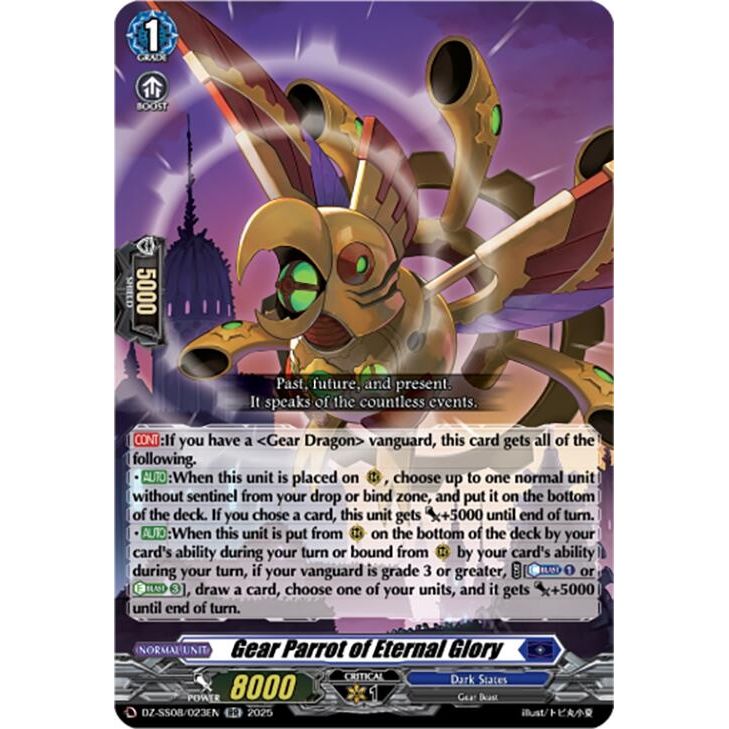 Image for Gear Parrot of Eternal Glory (DZ-SS08/023EN) (DZ-SS08) - Cardfight Vanguard