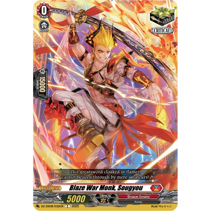 Image for Blaze War Monk, Sougyou (DZ-SS08/032EN) (DZ-SS08) - Cardfight Vanguard