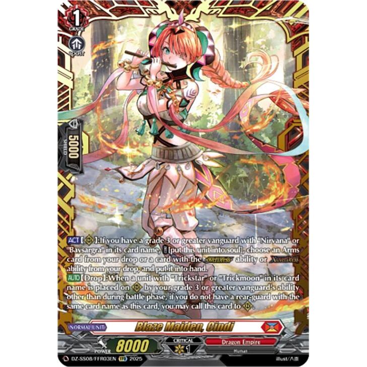 Image for Blaze Maiden, Cindi (FFR) (DZ-SS08/FFR03EN) (DZ-SS08) - Cardfight Vanguard
