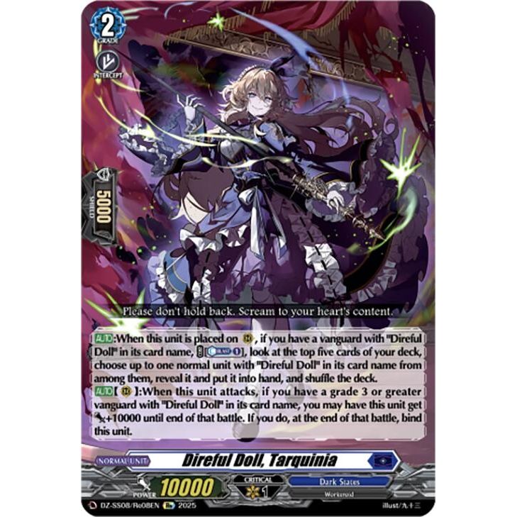 Image for Direful Doll, Tarquinia (DZ-SS08/Re08EN) (DZ-SS08) - Cardfight Vanguard