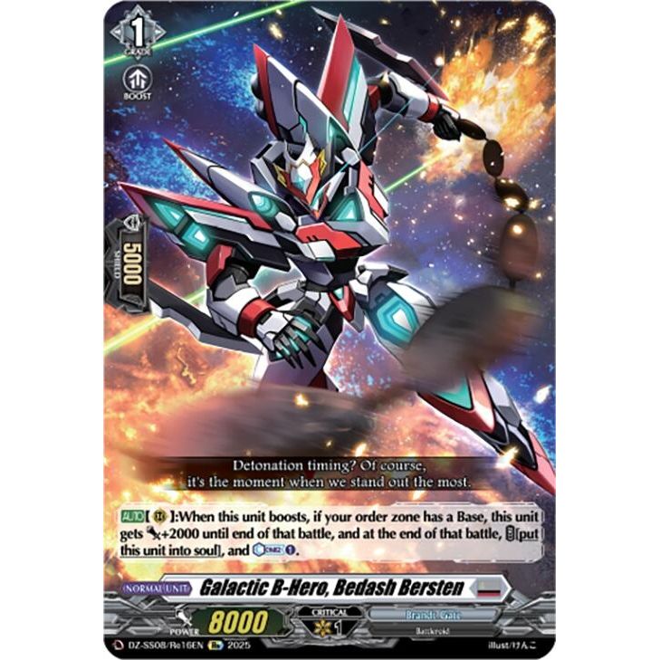 Image for Galactic B-Hero, Bedash Bersten (DZ-SS08/Re16EN) (DZ-SS08) - Cardfight Vanguard