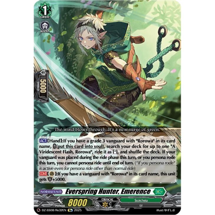 Image for Everspring Hunter, Emerence (DZ-SS08/Re32EN) (DZ-SS08) - Cardfight Vanguard