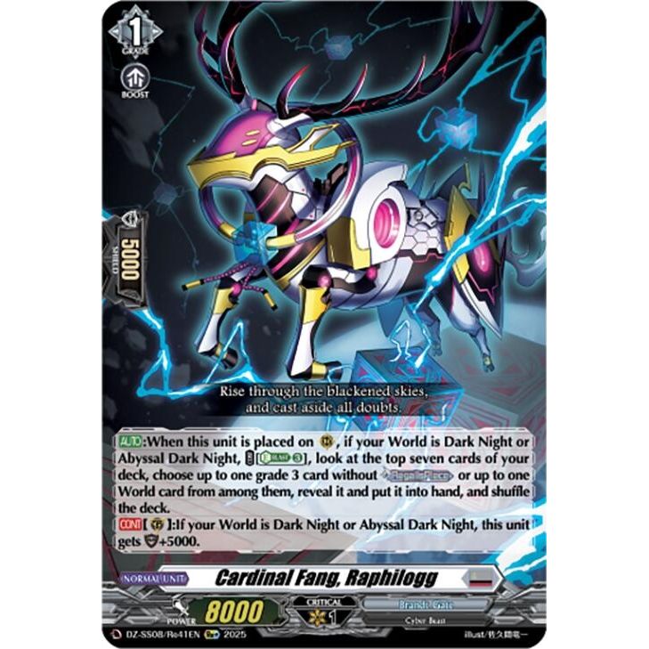 Image for Cardinal Fang, Raphilogg (Re+) (DZ-SS08/Re41EN) (DZ-SS08) - Cardfight Vanguard