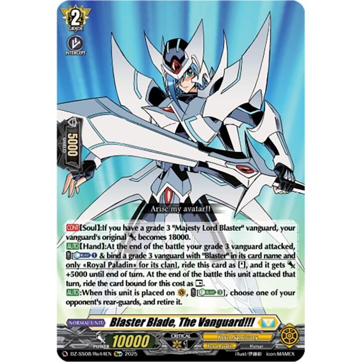 Image for Blaster Blade, The Vanguard!!! (Re+) (DZ-SS08/Re44EN) (DZ-SS08) - Cardfight Vanguard