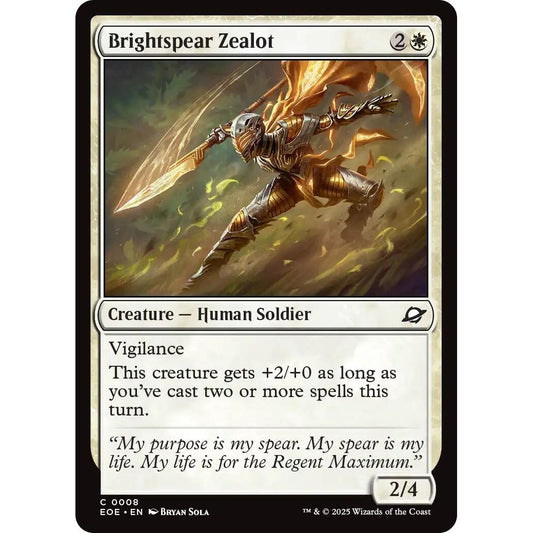 Image for Brightspear Zealot (8) (EOE) - Magic: The Gathering