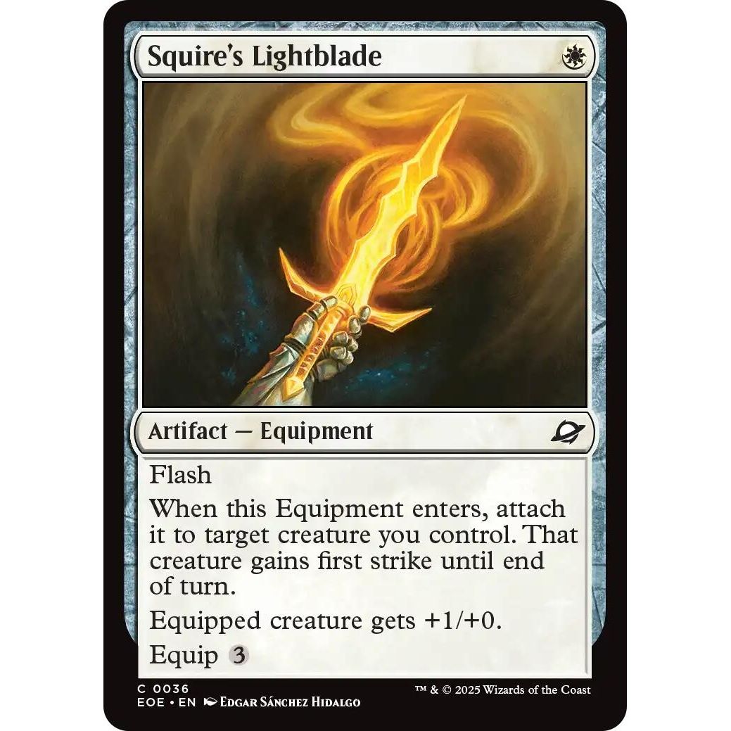 Image for Squire's Lightblade (36) (EOE) - Magic: The Gathering