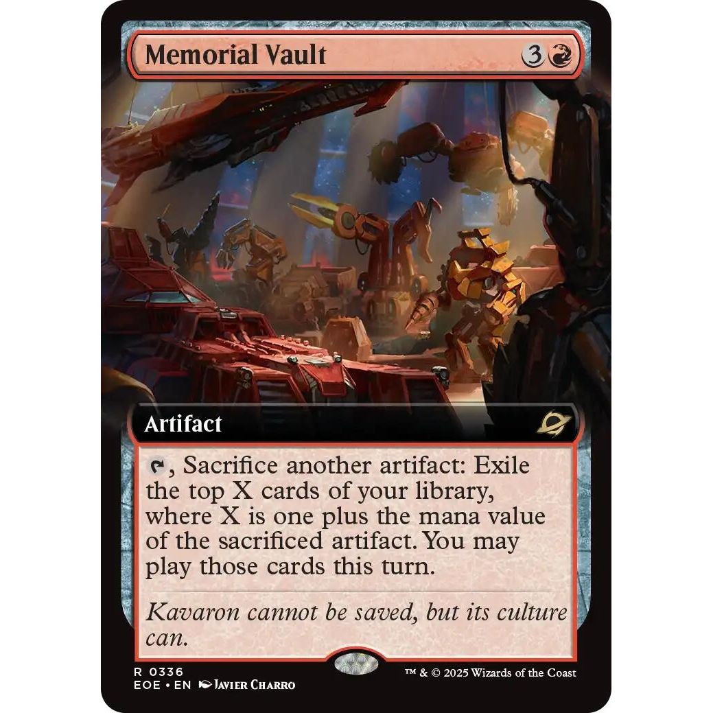 Image for Memorial Vault (Extended Art) (336) (EOE) - Magic: The Gathering