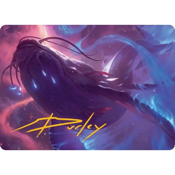 Image for Starbreach Whale Art Card (Gold-Stamped Signature) (9) (AAEOE) - Magic: The Gathering