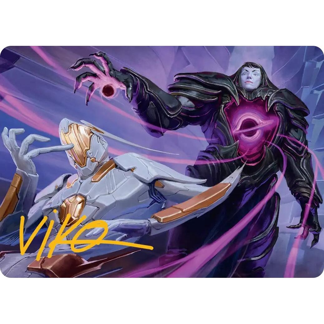 Image for Lightless Evangel Art Card (Gold-Stamped Signature) (15) (AAEOE) - Magic: The Gathering