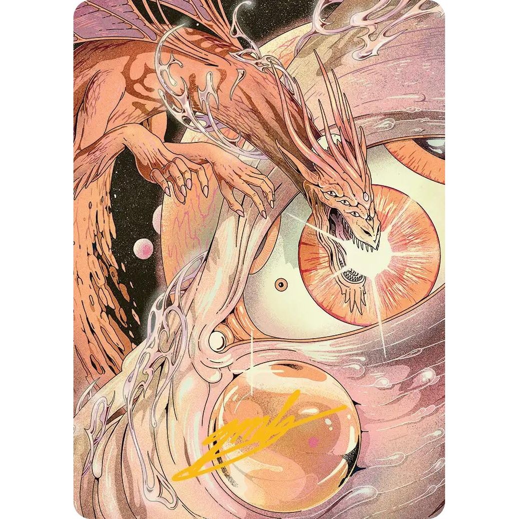 Image for Nova Hellkite Art Card (40/54) (Gold-Stamped Signature) (40) (AAEOE) - Magic: The Gathering