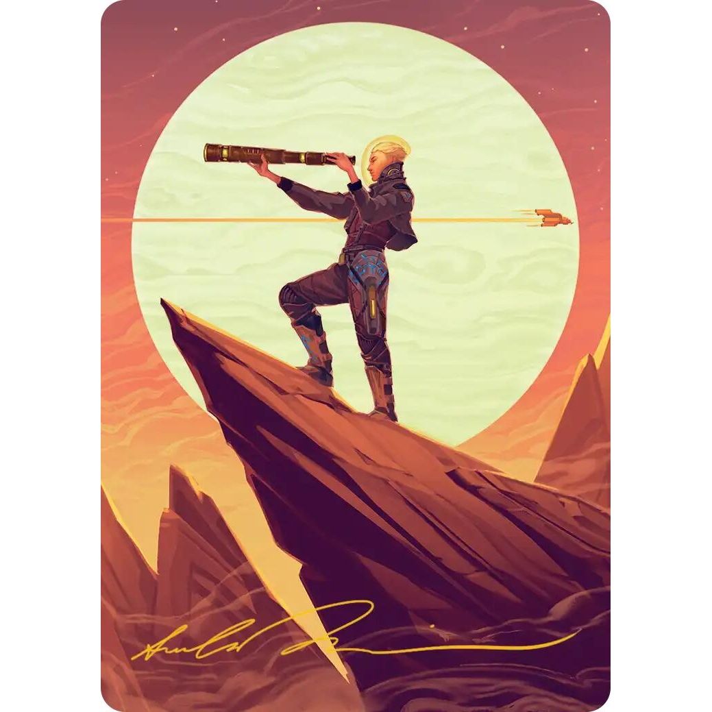 Image for Sami, Wildcat Captain Art Card (Gold-Stamped Signature) (37) (AAEOE) - Magic: The Gathering