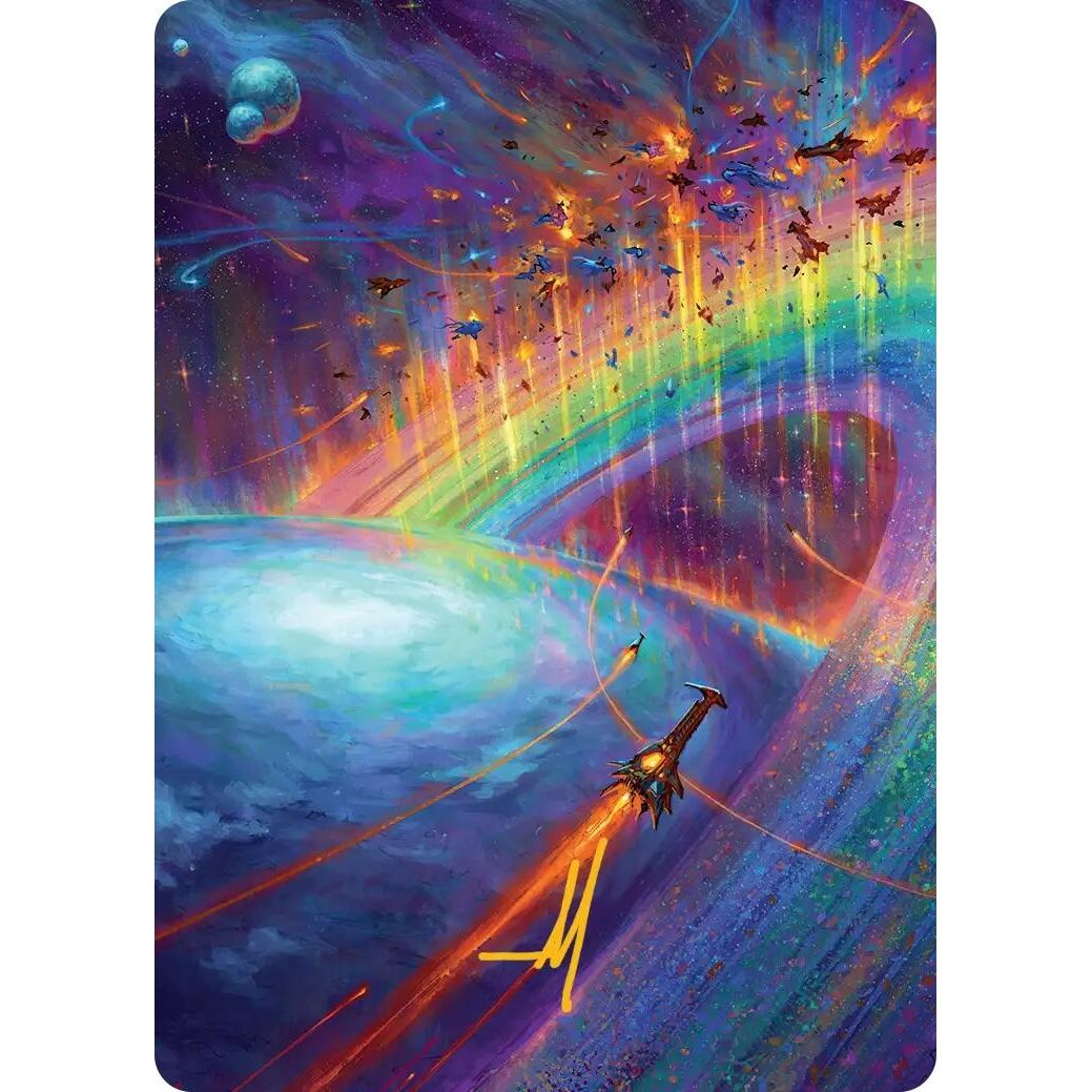 Image for Cascading Cataracts Art Card (43/54) (Gold-Stamped Signature) (43) (AAEOE) - Magic: The Gathering