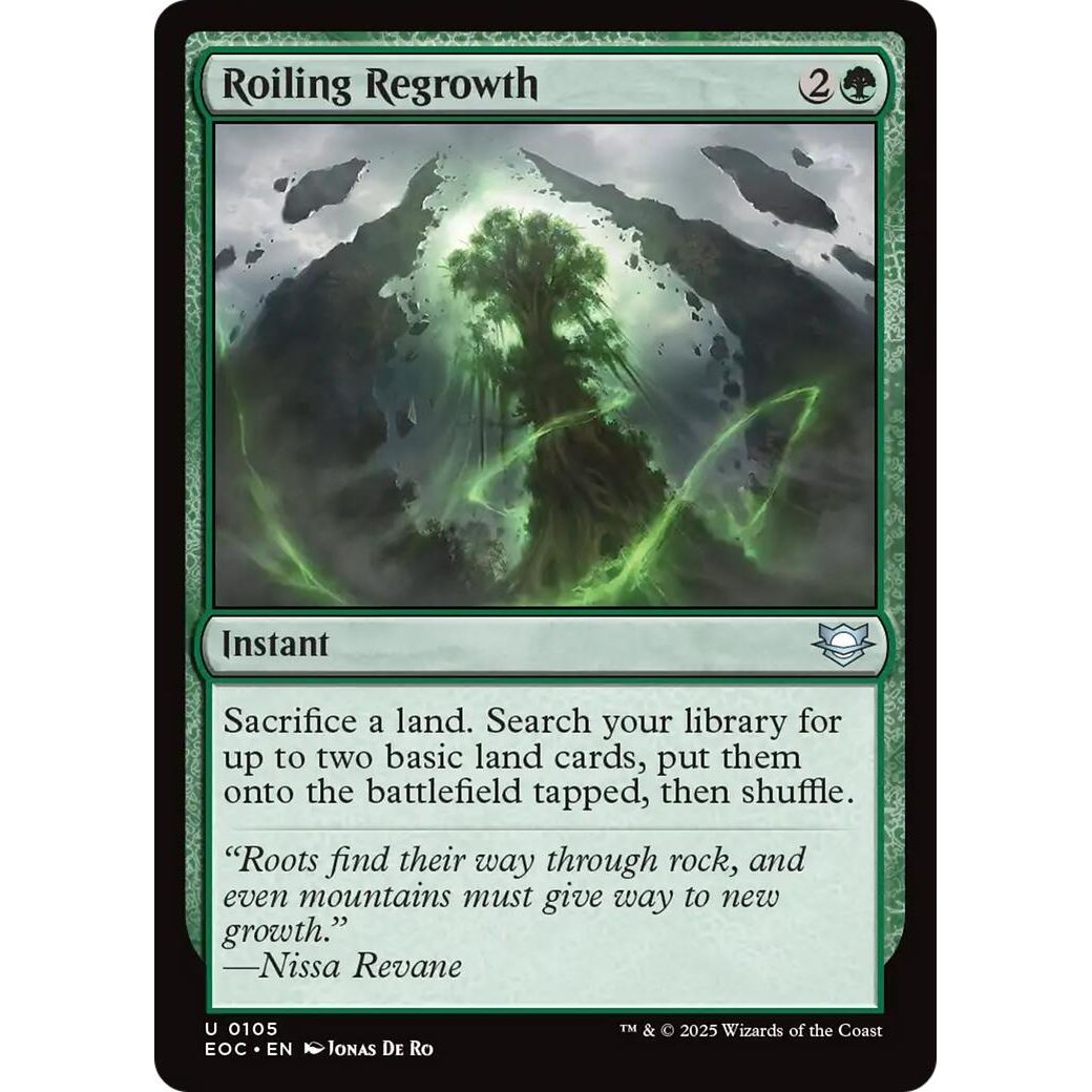 Image for Roiling Regrowth (105) (EOC) - Magic: The Gathering
