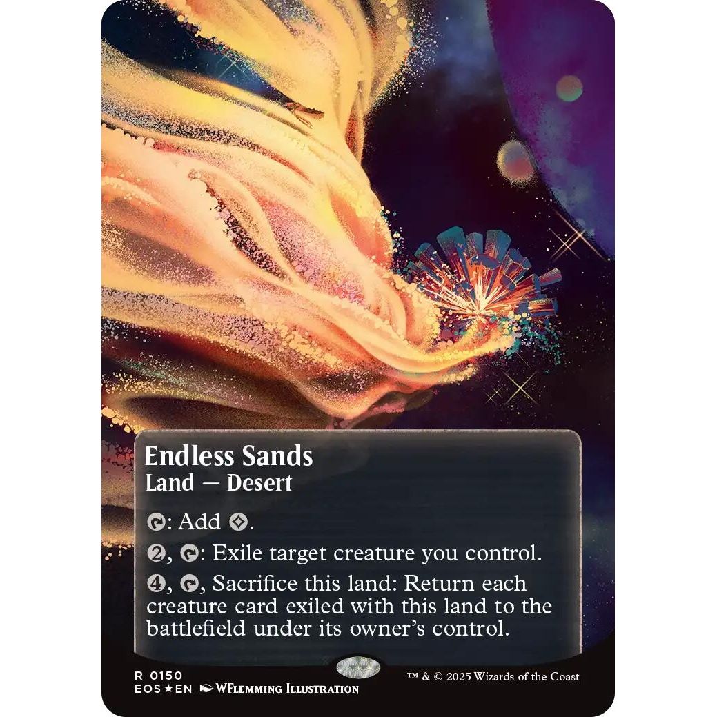 Image for Endless Sands (0150) (Borderless) (Galaxy Foil) (150) (EOS) - Magic: The Gathering