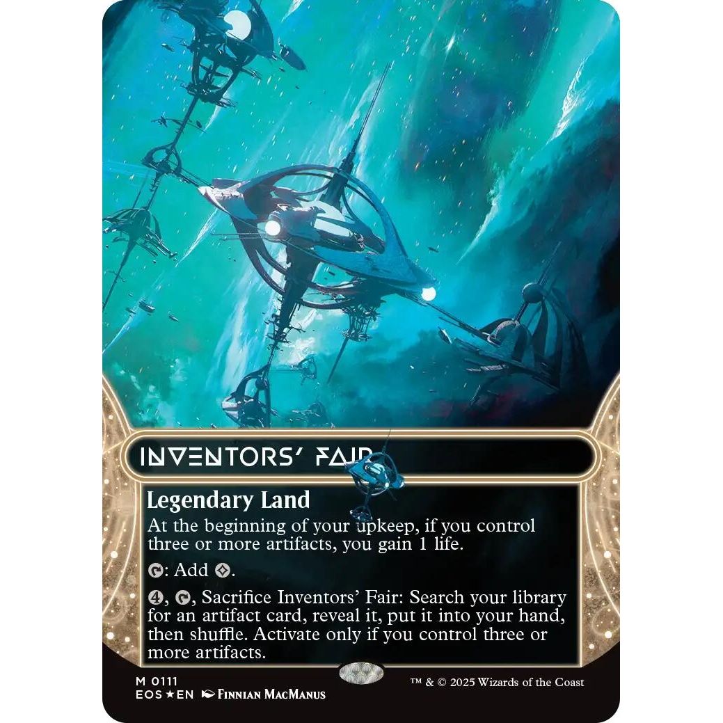 Image for Inventors' Fair (0111) (Borderless) (Galaxy Foil) (111) (EOS) - Magic: The Gathering