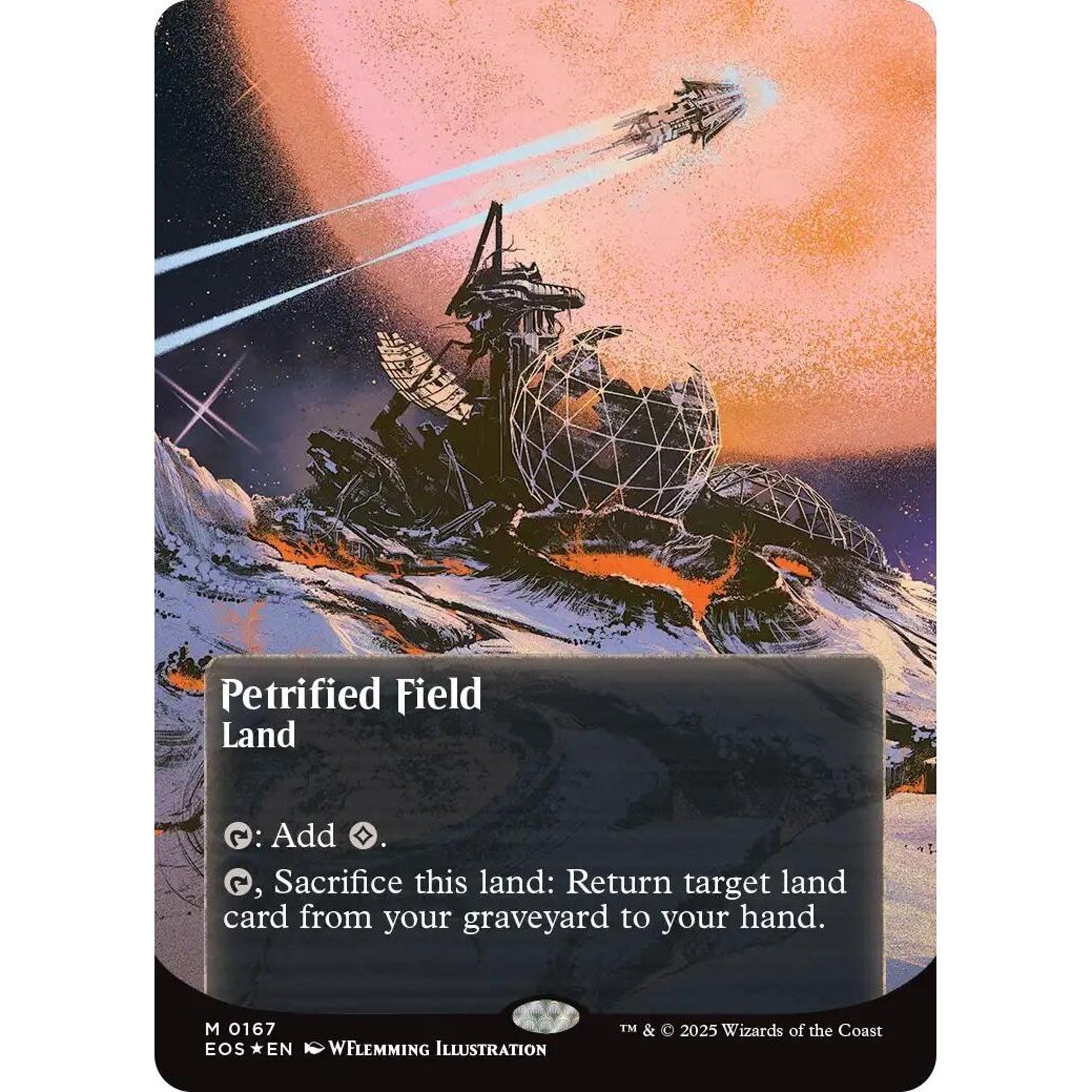 Image for Petrified Field (0167) (Borderless) (Galaxy Foil) (167) (EOS) - Magic: The Gathering