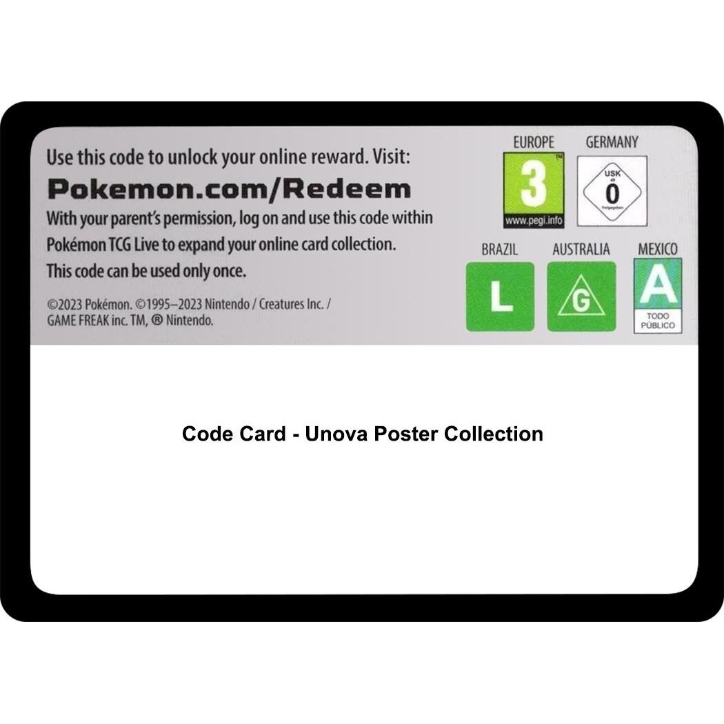 Image for Code Card - Unova Poster Collection (BLK) - Pokemon