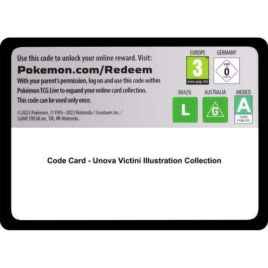 Image for Code Card - Unova Victini Illustration Collection (BLK) - Pokemon