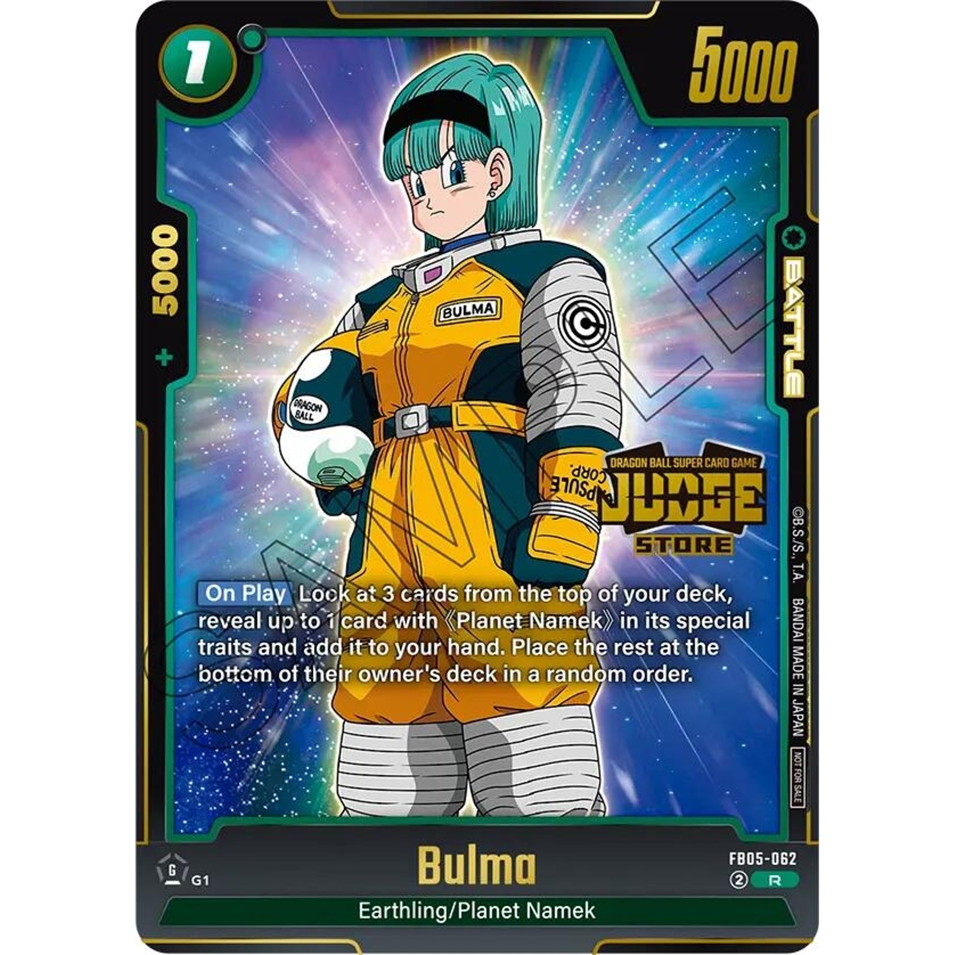 Image for Bulma (Judge Pack (Store Judge) 04) (FB05-062) (DBSFW_TPR) - Dragon Ball Super: Fusion World