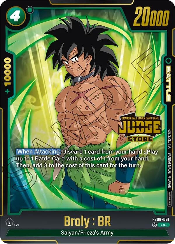 Image for Broly : BR (Judge Pack (Store Judge) 04) (FB06-061) (DBSFW_TPR) - Dragon Ball Super: Fusion World