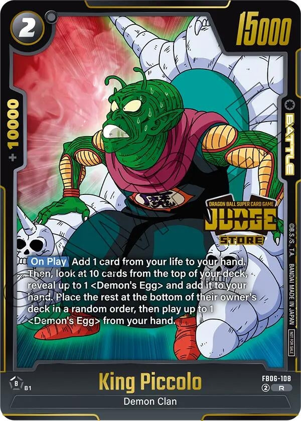 Image for King Piccolo (Judge Pack (Store Judge) 04) (FB06-108) (DBSFW_TPR) - Dragon Ball Super: Fusion World