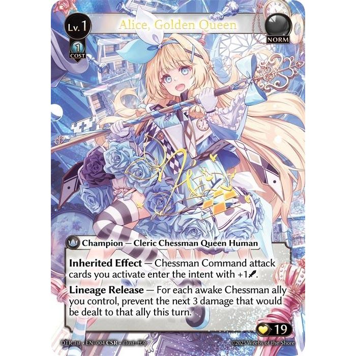 Image for Alice, Golden Queen (CSR) (004) (DTR1E) - Grand Archive TCG