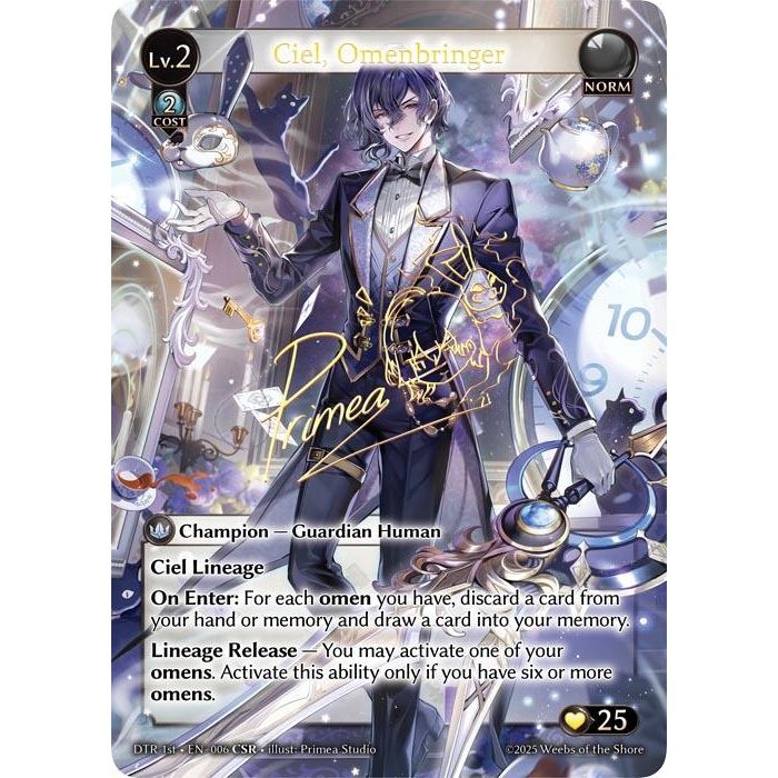Image for Ciel, Omenbringer (CSR) (006) (DTR1E) - Grand Archive TCG