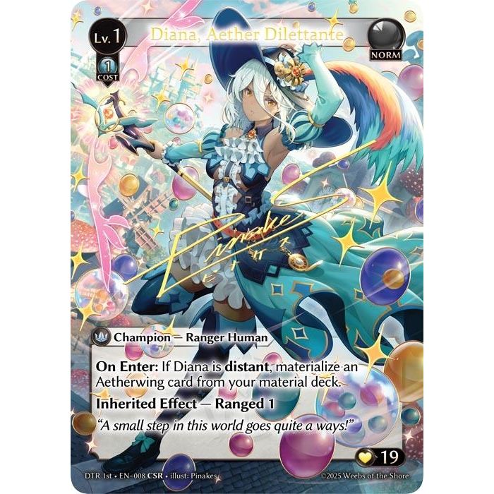 Image for Diana, Aether Dilettante (CSR) (008) (DTR1E) - Grand Archive TCG