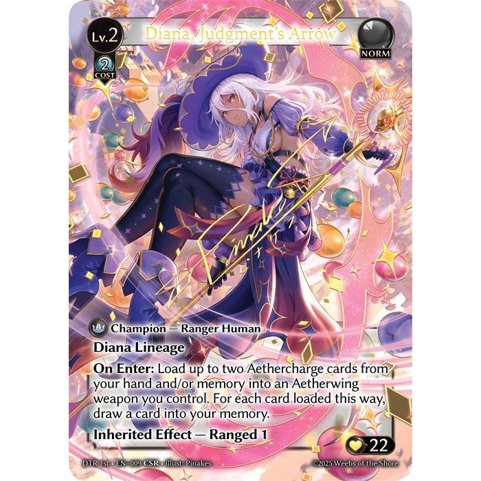 Image for Diana, Judgment's Arrow (CSR) (009) (DTR1E) - Grand Archive TCG