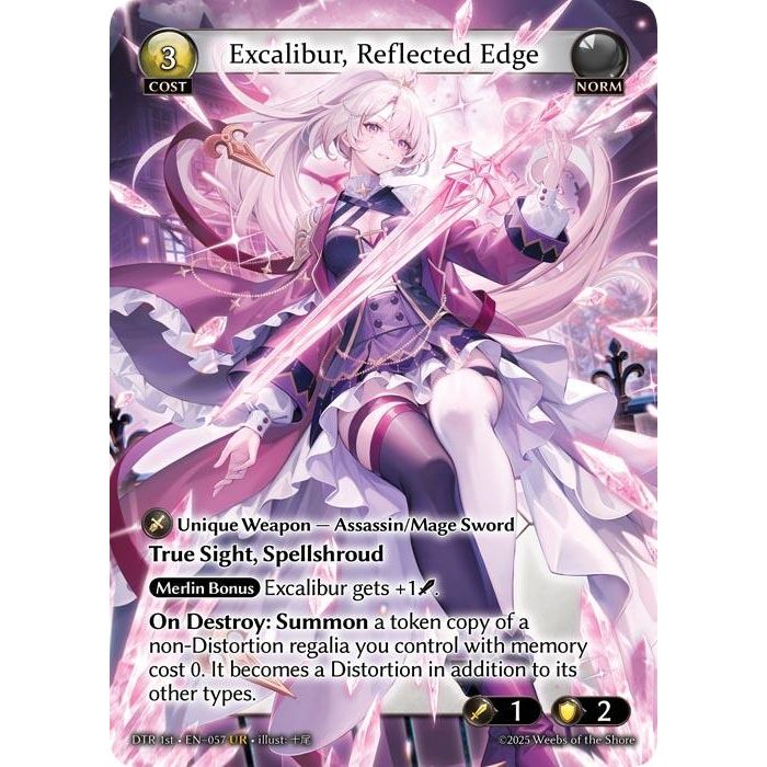Image for Excalibur, Reflected Edge (057) (DTR1E) - Grand Archive TCG
