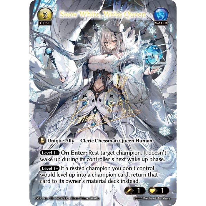 Image for Snow White, Weiss Queen (CSR) (162) (DTR1E) - Grand Archive TCG