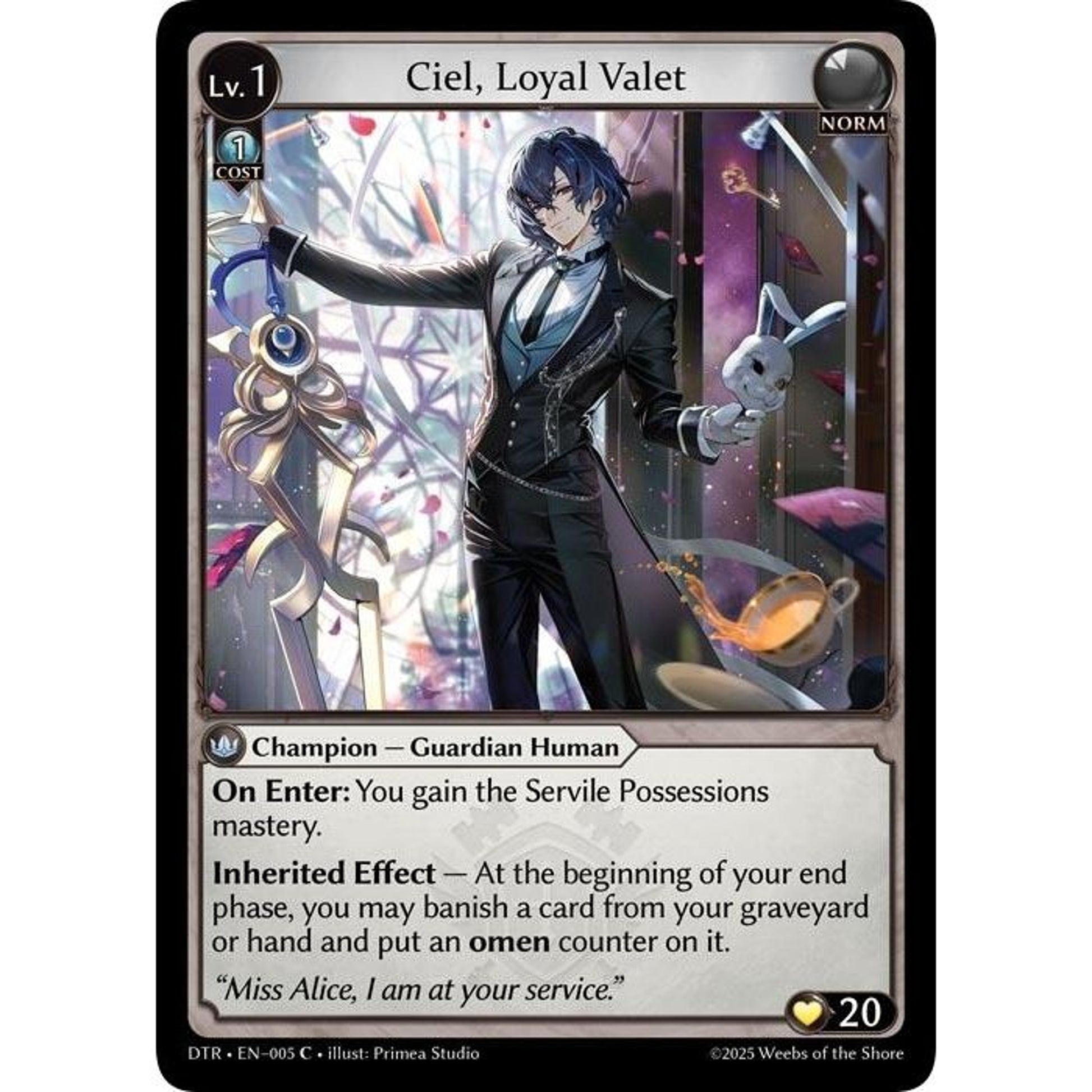 Image for Ciel, Loyal Valet (005) (DTR1E) - Grand Archive TCG