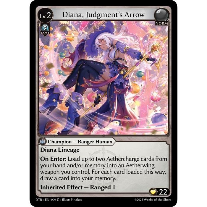 Image for Diana, Judgment's Arrow (009) (DTR1E) - Grand Archive TCG