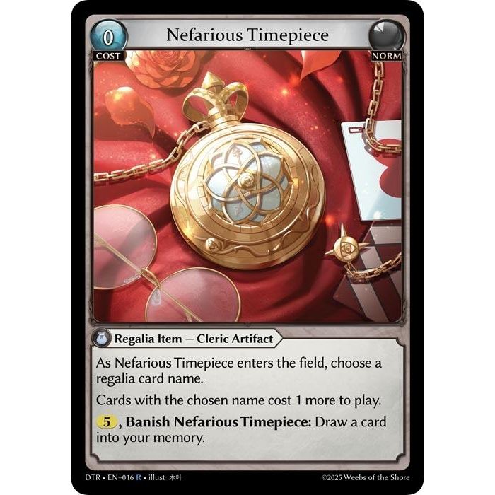 Image for Nefarious Timepiece (016) (DTR1E) - Grand Archive TCG
