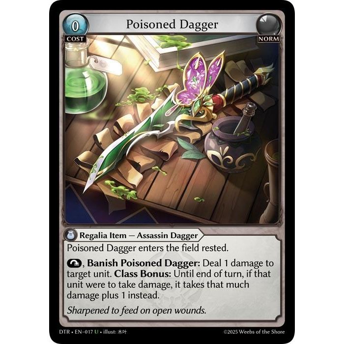 Image for Poisoned Dagger (017) (DTR1E) - Grand Archive TCG