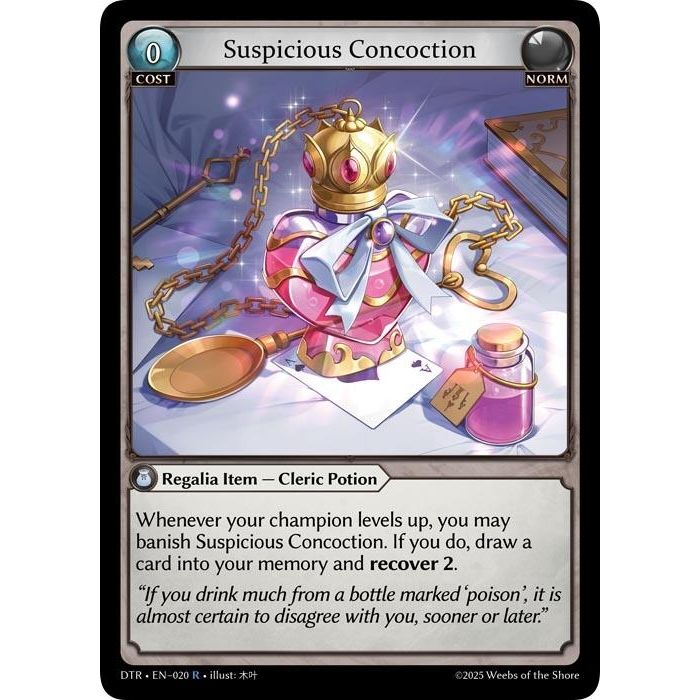 Image for Suspicious Concoction (020) (DTR1E) - Grand Archive TCG